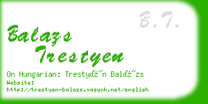 balazs trestyen business card